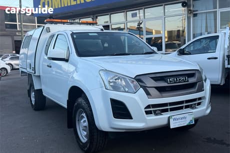 White 2018 Isuzu D-MAX Space Cab Chassis Sx (4X4)