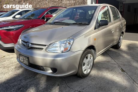 Silver 2003 Toyota Echo Sedan