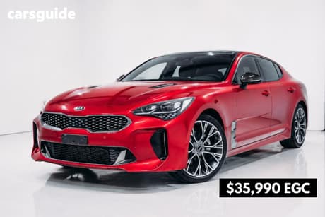Red 2017 Kia Stinger Sedan Gt-Line (Black Leather)