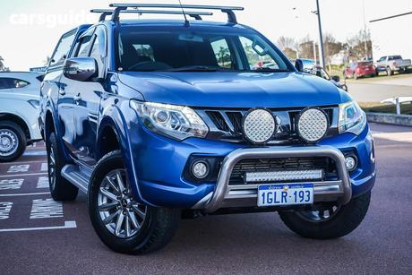 Blue 2017 Mitsubishi Triton Dual Cab Utility Gls (4X4)