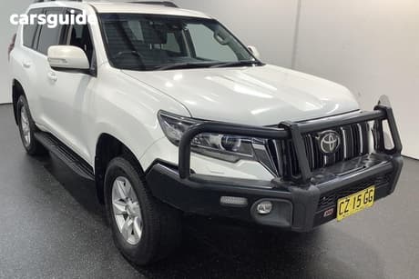 White 2020 Toyota Landcruiser Prado Wagon Gxl Flat Tailgate