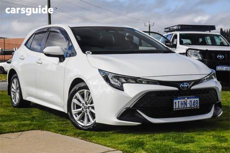 White 2024 Toyota Corolla Hatchback Ascent Sport Hybrid