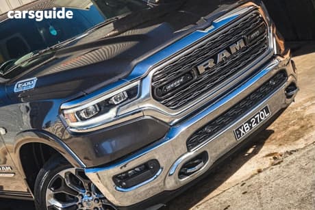 Grey 2021 RAM 1500 Crew Cab Utility Laramie Rambox (Hybrid)