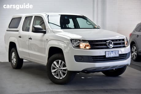 White 2015 Volkswagen Amarok Dual Cab Utility Tdi400 Core Edition (4X4)