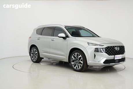 Silver 2022 Hyundai Santa FE Wagon Highlander Crdi (Awd)