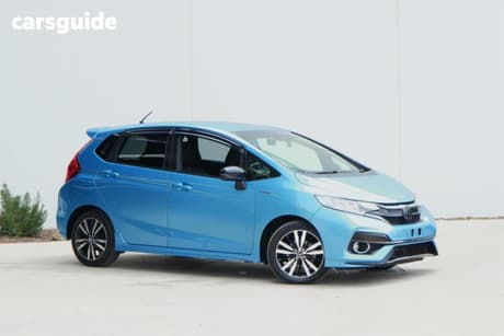 Blue 2017 Honda Fit Hatch HYBRID L HONDA SENSING