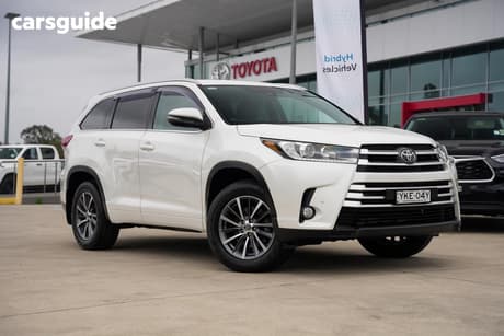 White 2019 Toyota Kluger Wagon Gxl (4X2)