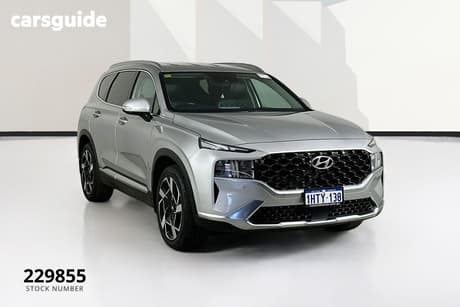 Silver 2022 Hyundai Santa FE Wagon Elite Crdi (Awd)