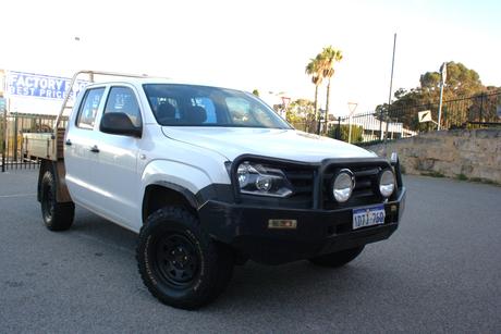 White 2011 Volkswagen Amarok Dual Cab Utility Tdi400 (4X4)