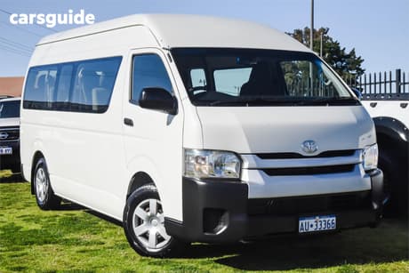 White 2016 Toyota HiAce Bus Commuter