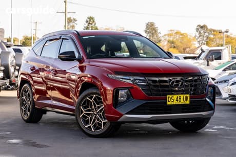 Red 2021 Hyundai Tucson Wagon N Line (Fwd)