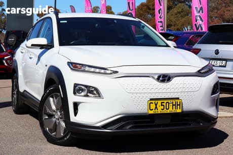 White 2020 Hyundai Kona Wagon Elite Electric