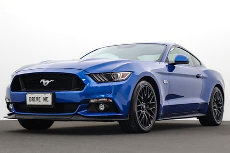 Blue 2017 Ford Mustang Coupe Fastback Gt 5.0 V8