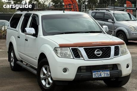 White 2011 Nissan Navara Dual Cab Utility St-X 550 (4X4)