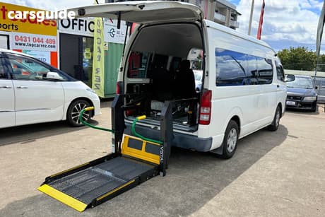 White 2012 Toyota HiAce Bus Commuter