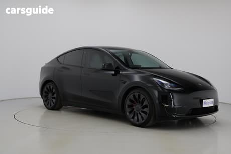 Black 2023 Tesla Model Y Wagon Performance