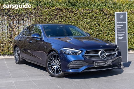 Blue 2022 Mercedes-Benz C200 Sedan Edition C Mhev