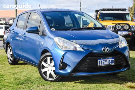Blue 2017 Toyota Yaris Hatchback Ascent