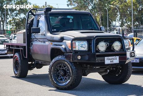 Grey 2008 Toyota Landcruiser Cab Chassis Workmate (4X4)
