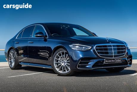 Blue 2024 Mercedes-Benz S450 Saloon 4Matic (Hybrid)