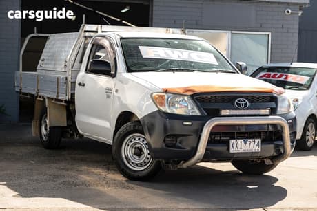 White 2007 Toyota Hilux Cab Chassis Workmate