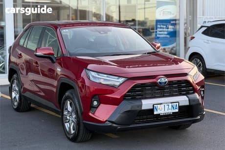 Red 2022 Toyota RAV4 Wagon Gx (Awd) Hybrid