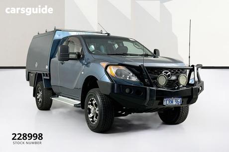 Blue 2014 Mazda BT-50 Cab Chassis Xt (4X4)