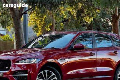 Burgundy 2016 Jaguar F-Pace Wagon 20D R-Sport