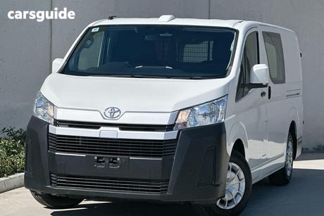 White 2023 Toyota HiAce Van Lwb Barn Door
