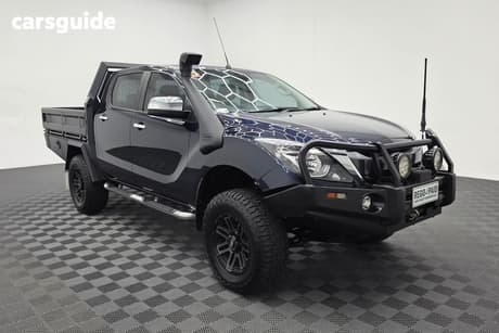 Black 2017 Mazda BT-50 Dual Cab Utility Gt (4X4)