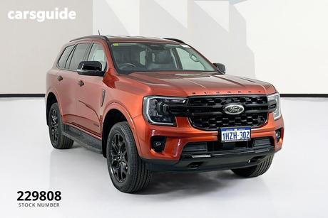 Orange 2023 Ford Everest Wagon Sport (Rwd)