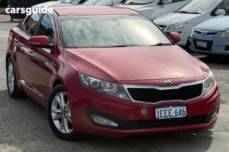 Red 2013 Kia Optima Sedan Platinum