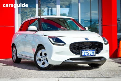 White 2024 Suzuki Swift Hatchback Hybrid Plus