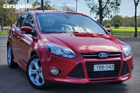 Red 2013 Ford Focus Hatchback Sport