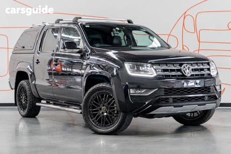Black 2018 Volkswagen Amarok Dual Cab Utility V6 Tdi 580 Ultimate