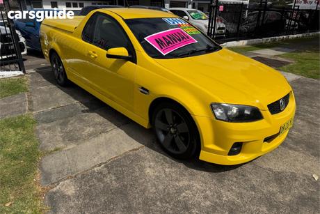 Yellow 2011 Holden Commodore Utility Sv6 Thunder