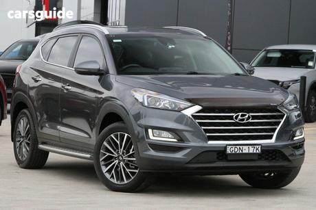 Grey 2020 Hyundai Tucson Wagon Elite (Awd) Beige Int