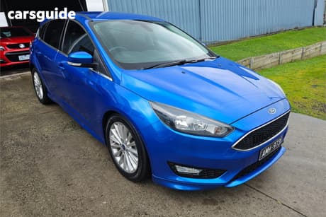 Blue 2017 Ford Focus Hatchback Sport