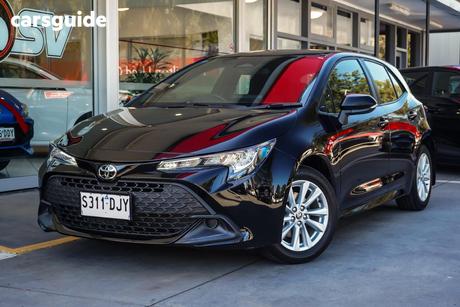 Black 2026 Toyota Corolla Hatchback Ascent Sport Hybrid