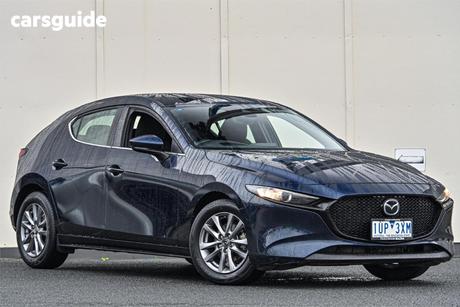 Blue 2021 Mazda 3 Hatchback G20 Pure