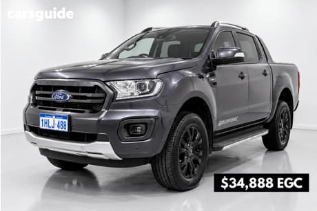 Grey 2021 Ford Ranger Double Cab Pick Up Wildtrak 2.0 (4X4)