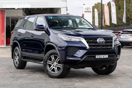 Blue 2021 Toyota Fortuner Wagon Gx