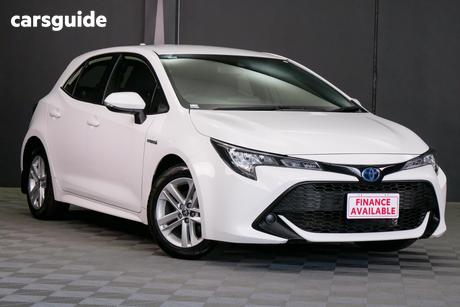 White 2022 Toyota Corolla Hatchback Ascent Sport Hybrid