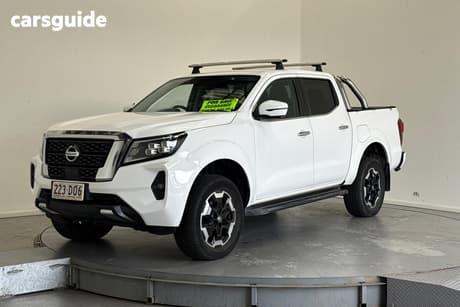 White 2021 Nissan Navara Dual Cab Pick-up St-X (4X4) Cloth/No Sunroof