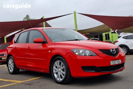 Red 2007 Mazda 3 Hatchback Neo