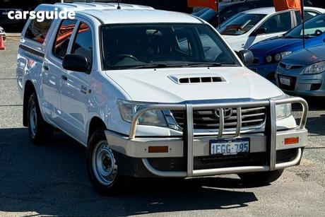 White 2012 Toyota Hilux Ute Tray SR