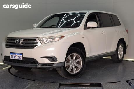 White 2010 Toyota Kluger Wagon Kx-R (Fwd) 7 Seat