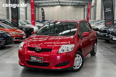 Red 2009 Toyota Corolla Hatchback Ascent