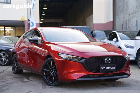 Red 2021 Mazda 3 Hatchback G25 Evolve