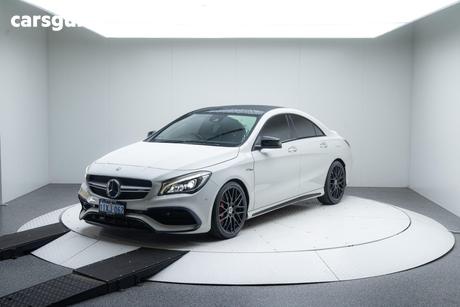 White 2016 Mercedes-Benz CLA45 Coupe 4Matic